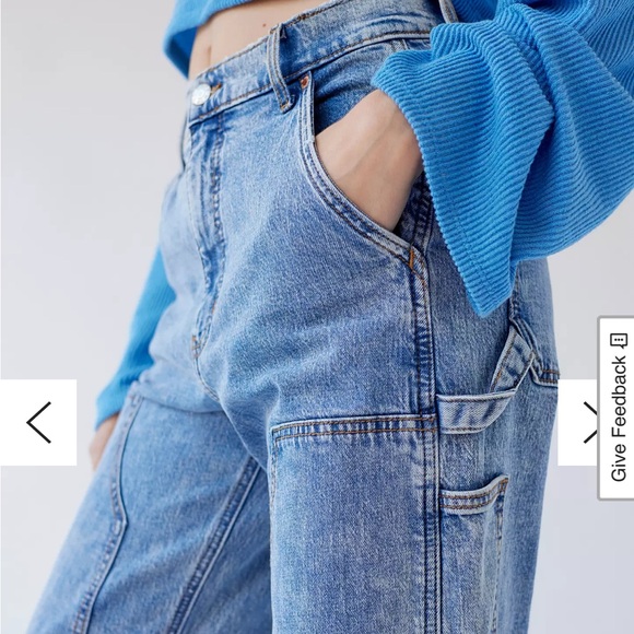 Daze Utility Carpenter Wide Leg Sz 29 - Picture 5 of 16